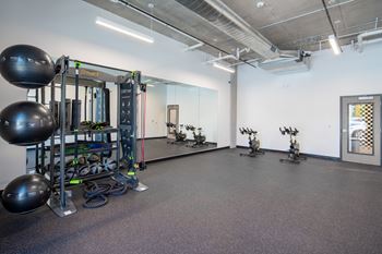 Tranquil yoga studio